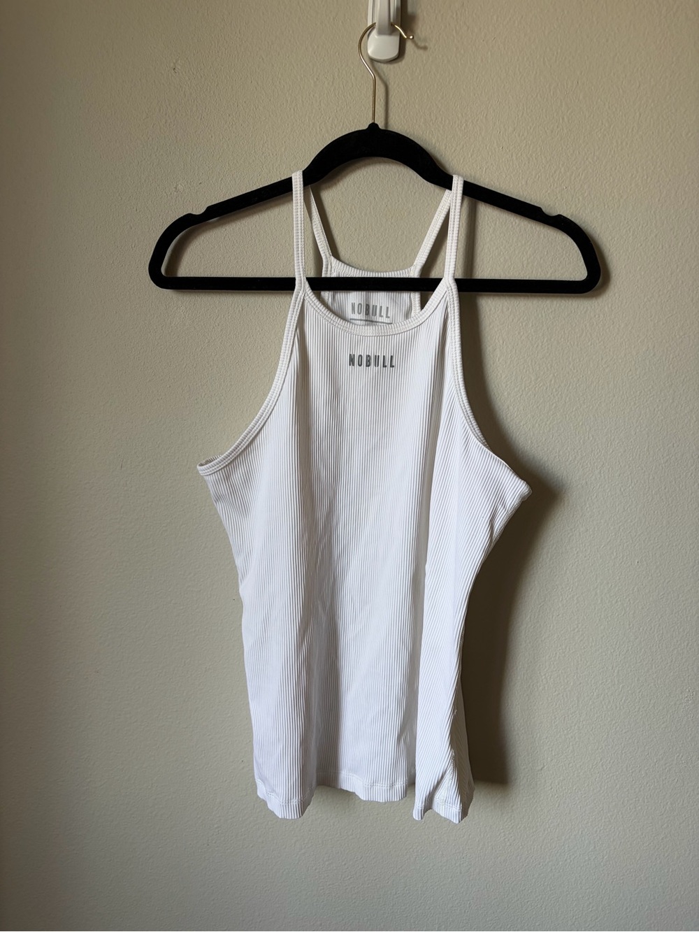NOBULL White Ribbed Tank